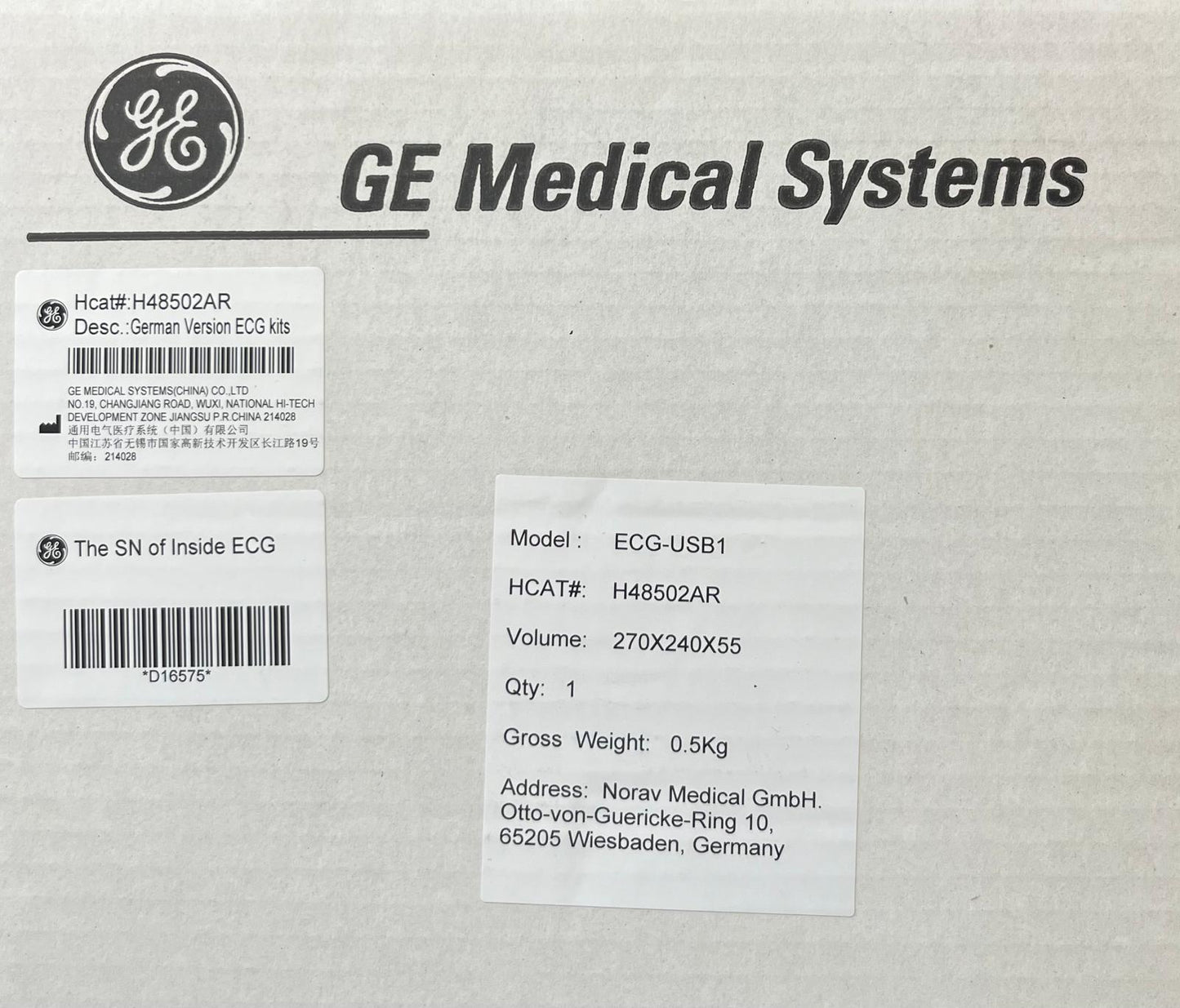 GE EKG Modul USB Interface ohne EKG-Kabel